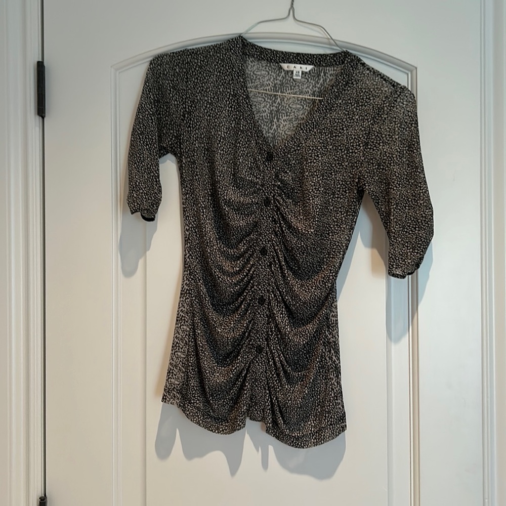 Cabi Sheer Button Up, Xs - image 1